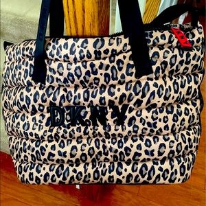 DKNY Nora Cheetah print weekend bag/carryall. BRAND NEW
